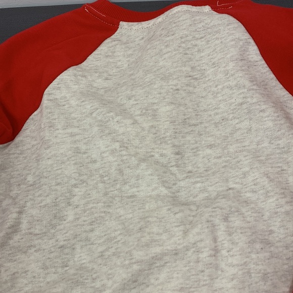 Cat & Jack Toddler Sweatshirt -Red Cream 4T NWT - Picture 7 of 8
